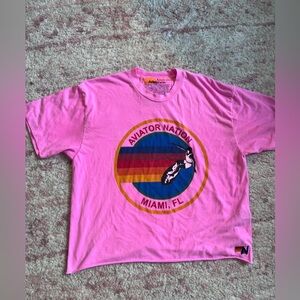 Pink Aviator Nation Tee-shirt